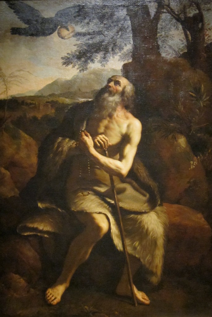 'St._Paul_the_Hermit_Fed_by_the_Raven',_after_Il_Guercino,_Dayton_Art_Institute